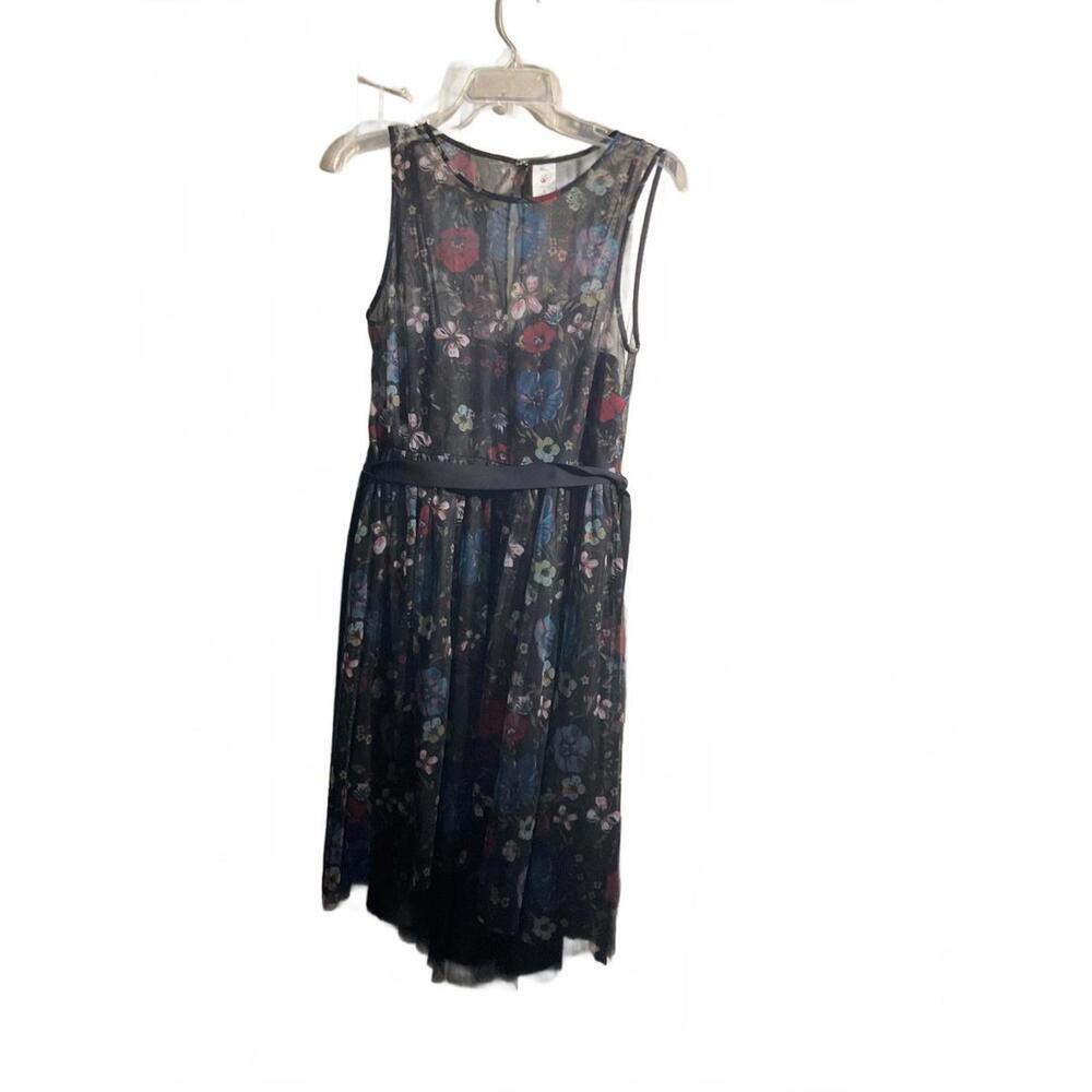 Disney Snow White LC Lauren Conrad Floral Dress with Sheer Overlay 6